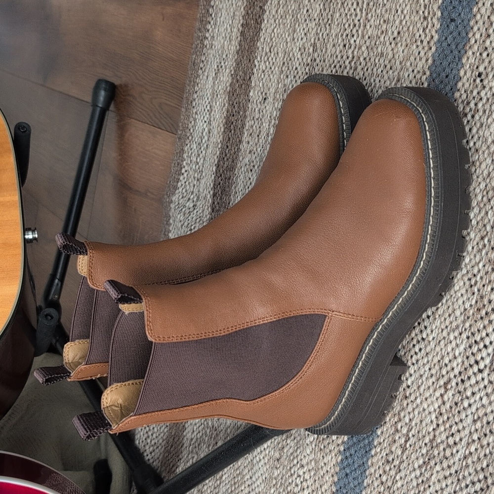 Sam Edelman Waterproof Brown Leather Boots